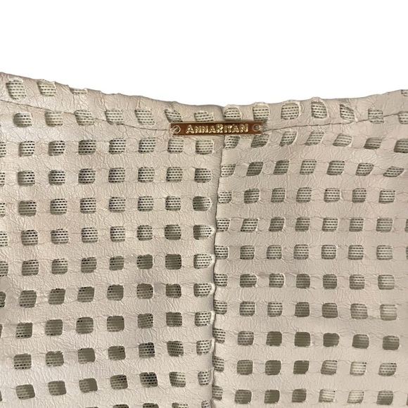 AnnaRita N Gray Perforated Style Blazer/Moto Jacket, Size 8 - Picture 7 of 10